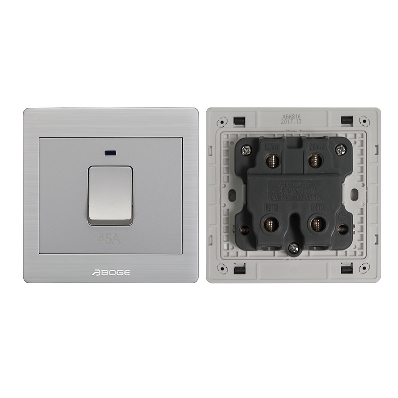 New design 45A Automatic Safety Breaker wall mounted air conditioner switch