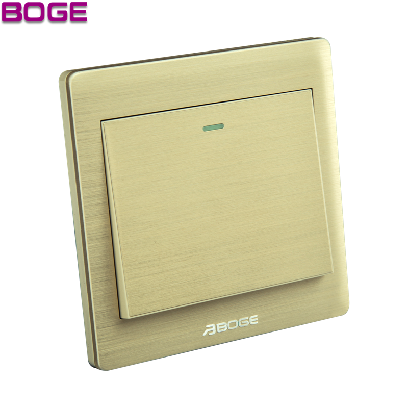 BOGE A7K Serie AC250V 16A wall power 1 Gang 1 Way modern wall light switch