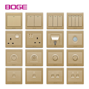 BOGE BS UK standard gang outlet wholesale sockets and switches electrical