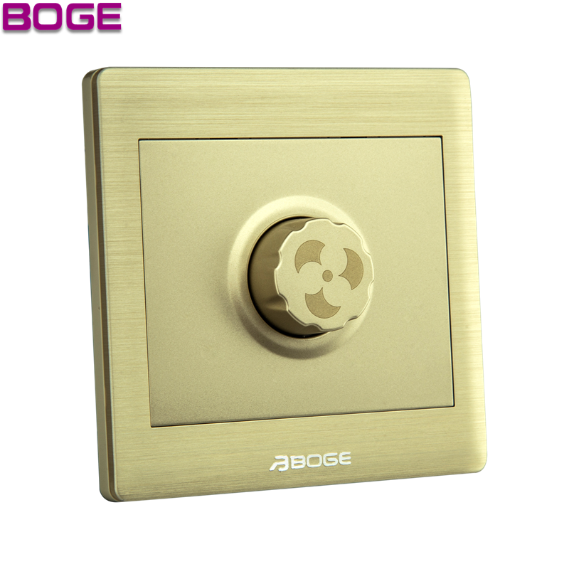 BOGE Aluminum Gold color ceiling fan speed control Rotary switch