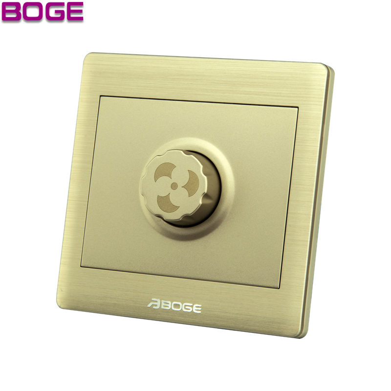 BOGE Aluminum Gold color ceiling fan speed control Rotary switch