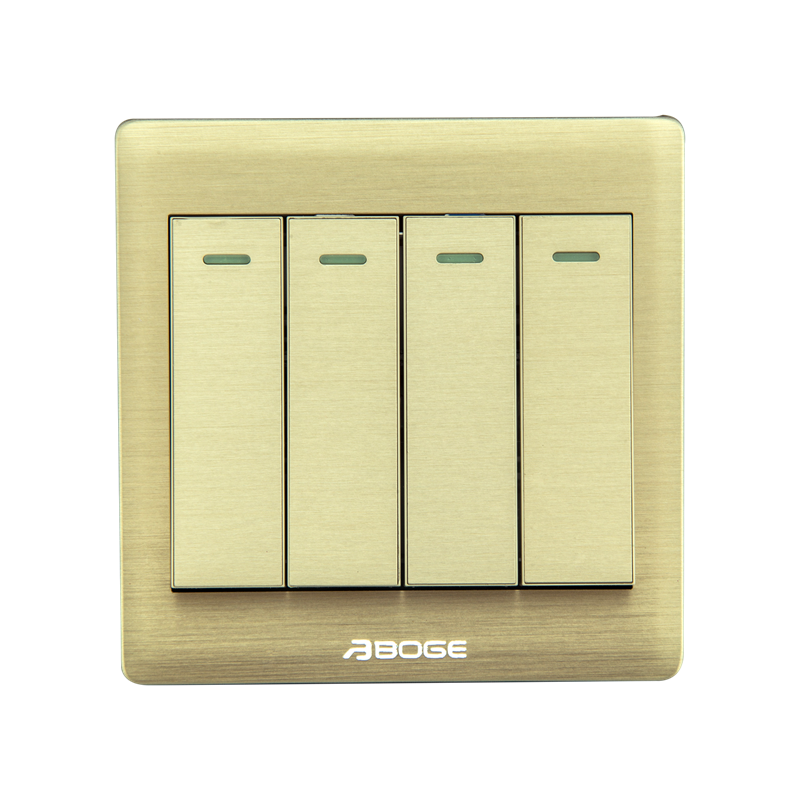 BOGE A7K Serie 4 Gang 1 Way modern luxury wall switch