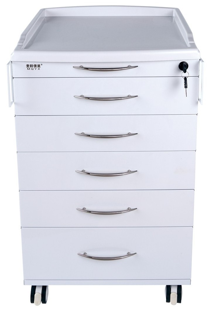 Dental Cabinet Stainless Steel Mobile 5 Drawer Hospital Clinic Dental Cabinet