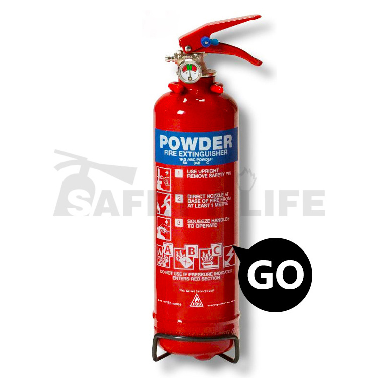 Hanging 3kg alloy co2 replace powder fire extinguisher