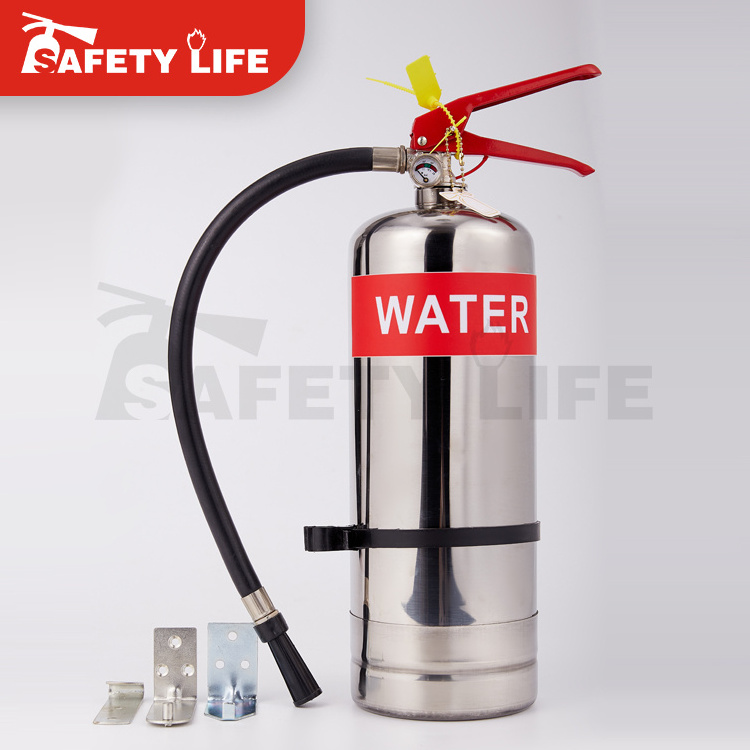 CE Approved 6kg Stainless Steel Pressurized Water Fire Extinguisher