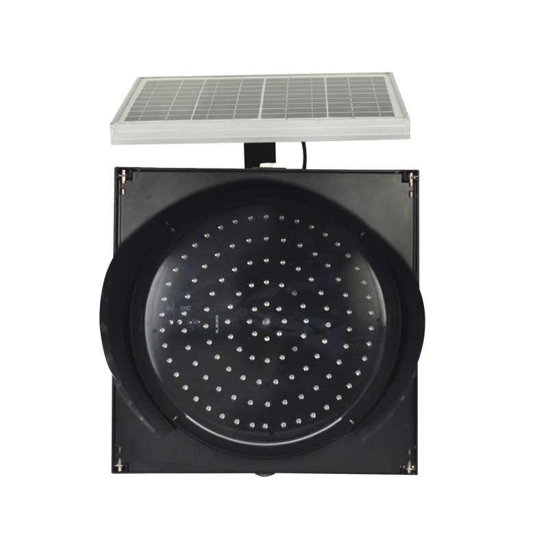 Solar powered led flashing beacon yellow red 300mm strobe warning lights blinking lantern warning lights