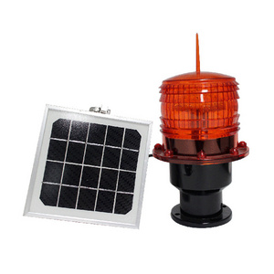 Chimney Solar Powered Aviation Obstruction Building Tower Led Warning Light Airport Runway Taxiway Rotating Beacon Lights