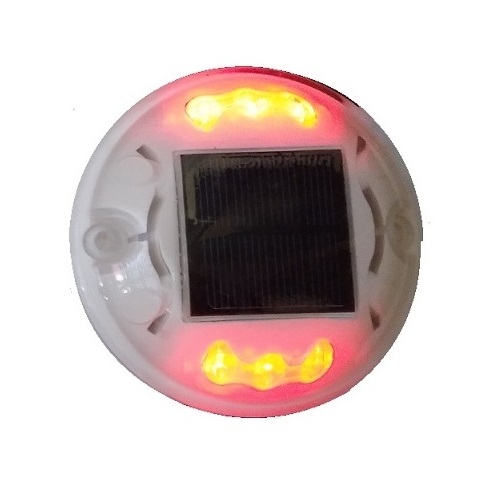 reflective round solar powered road studs led curb light