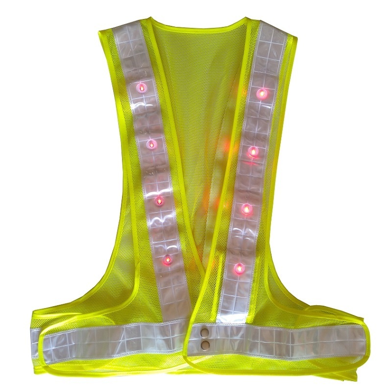 reflective high quality chalecos de seguridad construction safety vest chaleco reflectante con luces led