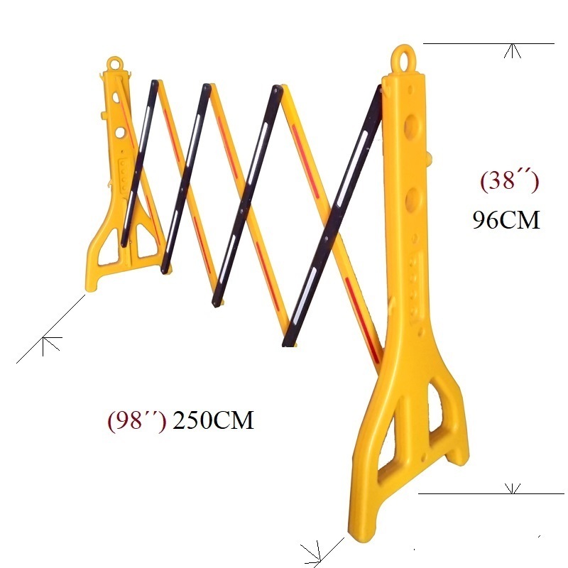 pedestrian tough crowd control barriers expandable road safety portable mobile fence