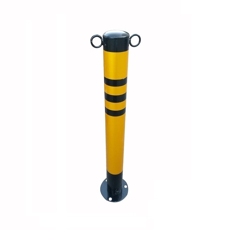 height 700mm yellow flexible  traffic lane divider plastic parking lot chain barrier