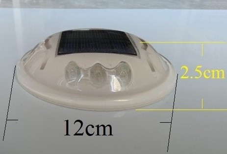 reflective round solar powered road studs led curb light