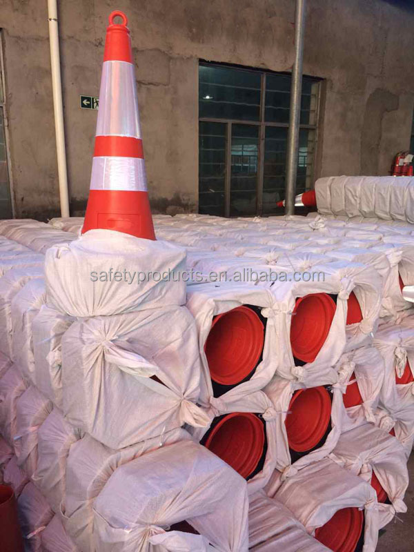 plastic traffic barrier cone, used pe traffic cone