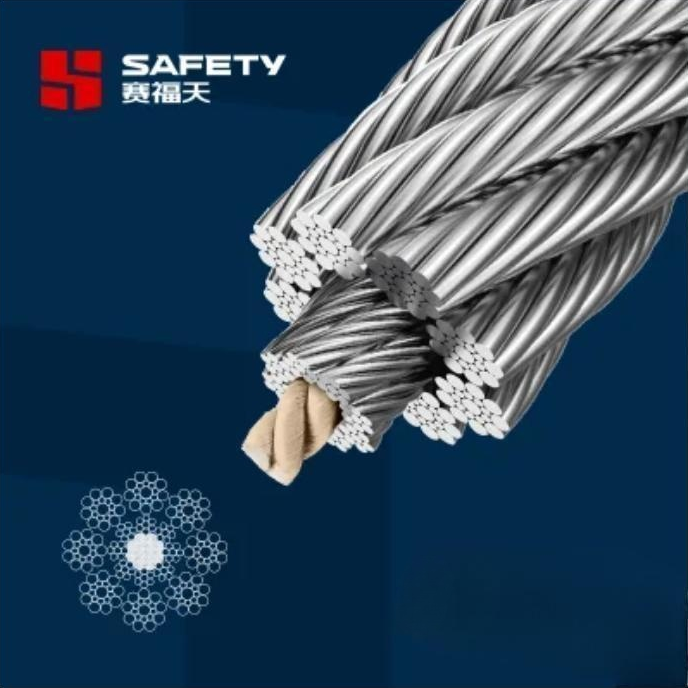 New Design Best Selling Polymer Rope Core Right Cross Twist  10Mm 8*19S-Csc Elevator Wire Ropes  With Custom Wholesale