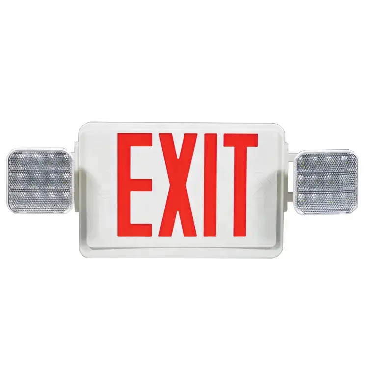 Wall Mounted Automatic Fire Battery Backup Exit Rechargeable LED Emergency Light for Hotel