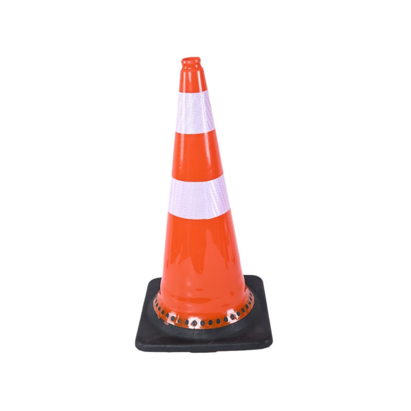 Factory Customized Orange Flowing Base PE traffic road safety cone