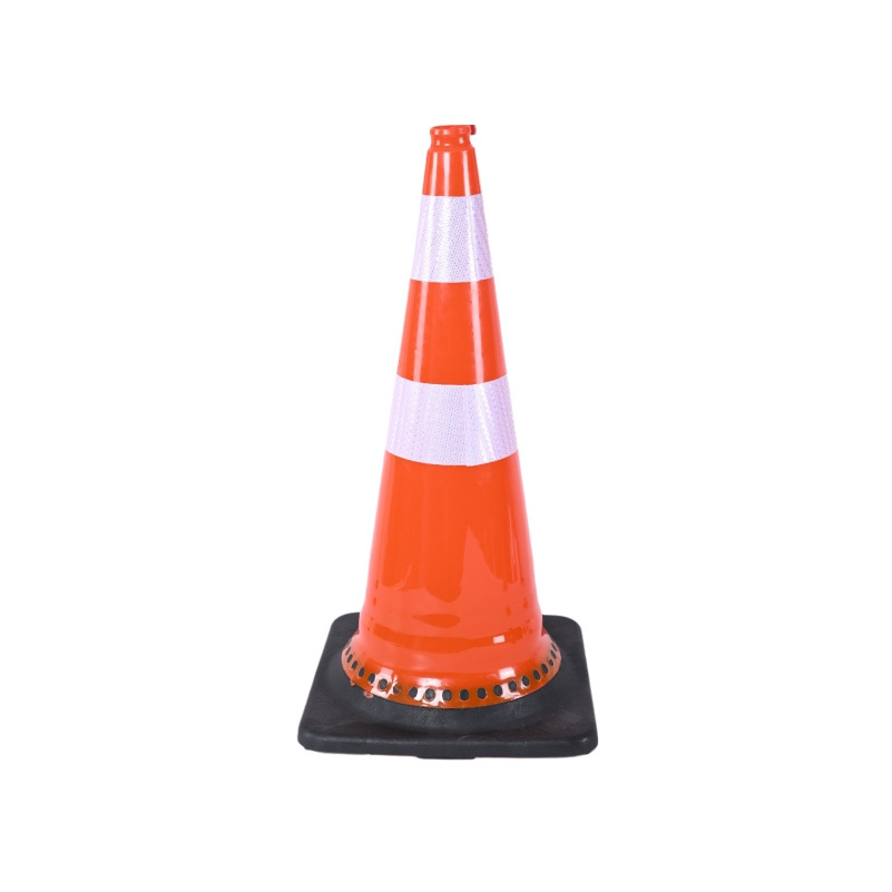 Factory Customized Orange Flowing Base PE traffic road safety cone