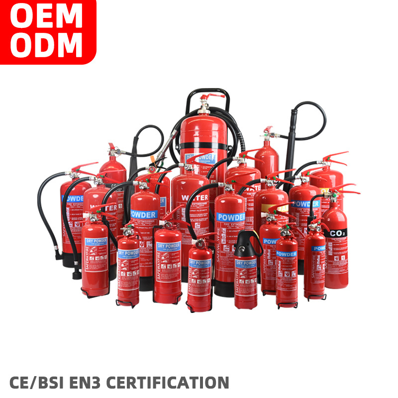 Dry powder/CO2/Water/Foam Fire extinguisher 1kg2kg3kg5kg6kg9kg12kg15kg Fire extinguisher OEM/ODM CE BSI EN3 Fire extinguisher