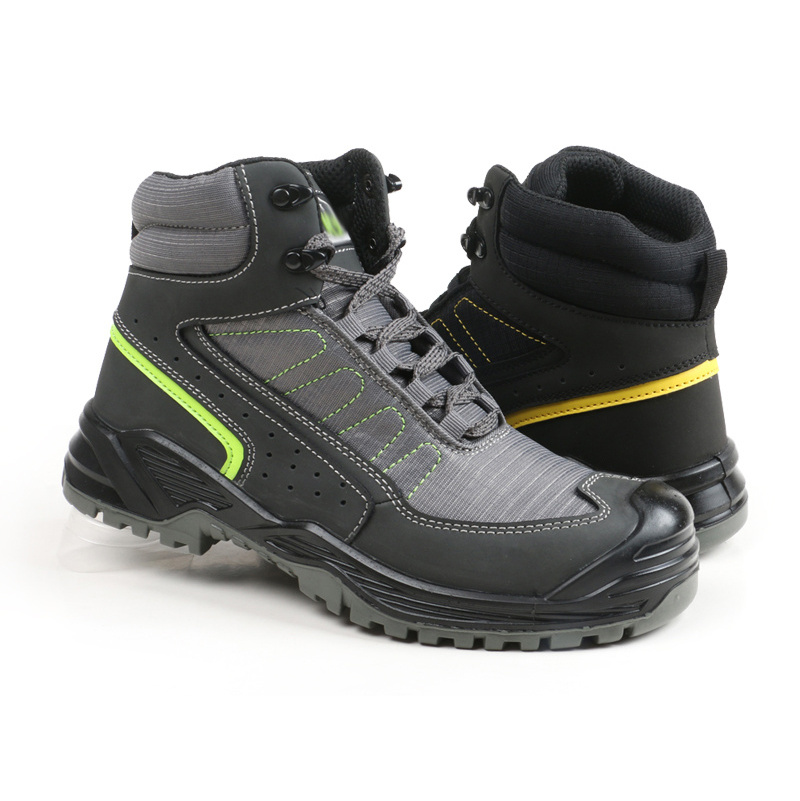 Custom Logo S3 Leather D Hiking Training Black Men Tactical Work Boots Steel Toe Safety Shoes