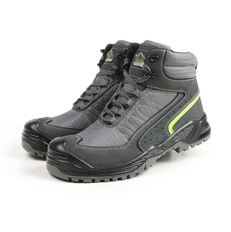 Custom Logo S3 Leather D Hiking Training Black Men Tactical Work Boots Steel Toe Safety Shoes