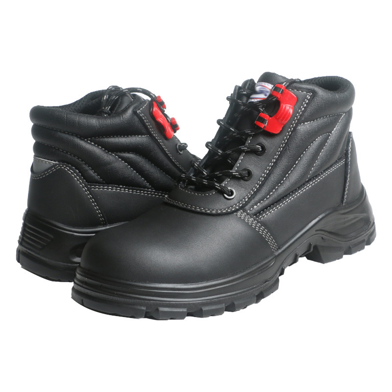 Custom outdoor waterproof hiking genuine leather boots composite toe cap anti-impaction S3 safety work shoes