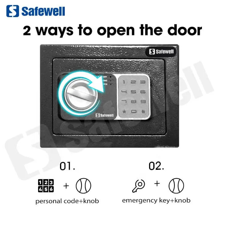 Safewell 17NEF High Quality Digital  Electronic Mini Safe Caja Fuerte Coffre Fort Money Safes Box for Kids,Money,Gifts