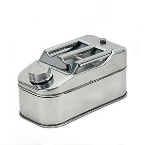 SWJC-17 portable fuel tank stainless steel water 5 liter aluminium petrol Vertical Metal jerry can for water collection