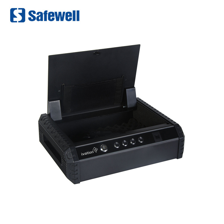 SW PS1001E Portable Quick Access Safe box Biometric Fingerprint Digital Lock Function Safes With LED