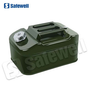 SWJC-07 heavy duty 10 liter petrol palm oil coconut oil metal fuel stainless thicken Horizontal Metal Jerry Cans for bike