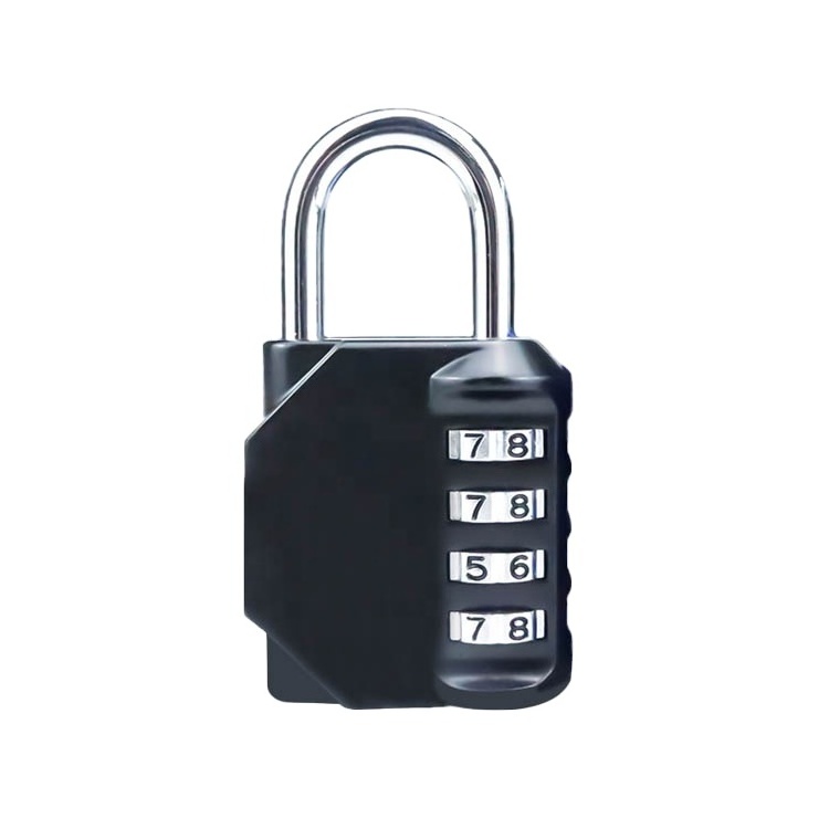 Candado Luggage  Padlock Combination  security Padlock  4 Digital Combination lock Locker Lock(Black,Red,Blue,Sliver)