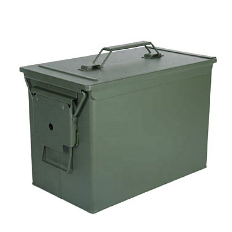 Safewell Olive Green Waterproof Metal Ammunition Box Ammo Can M19A1 30 Cal Ammo Storage Box