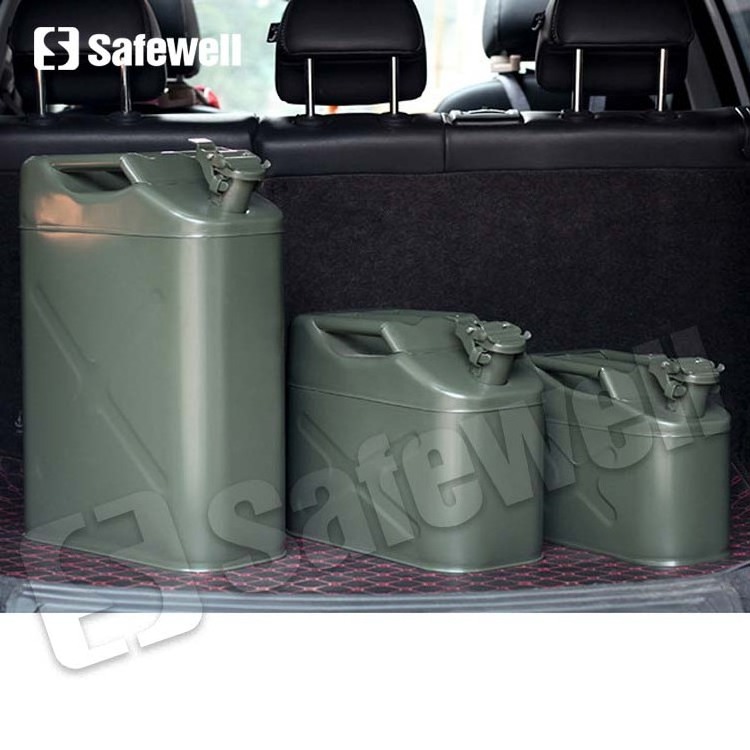 SWJC 06 gallon fuel stainless steel green 20l long haul diesel jerry can container