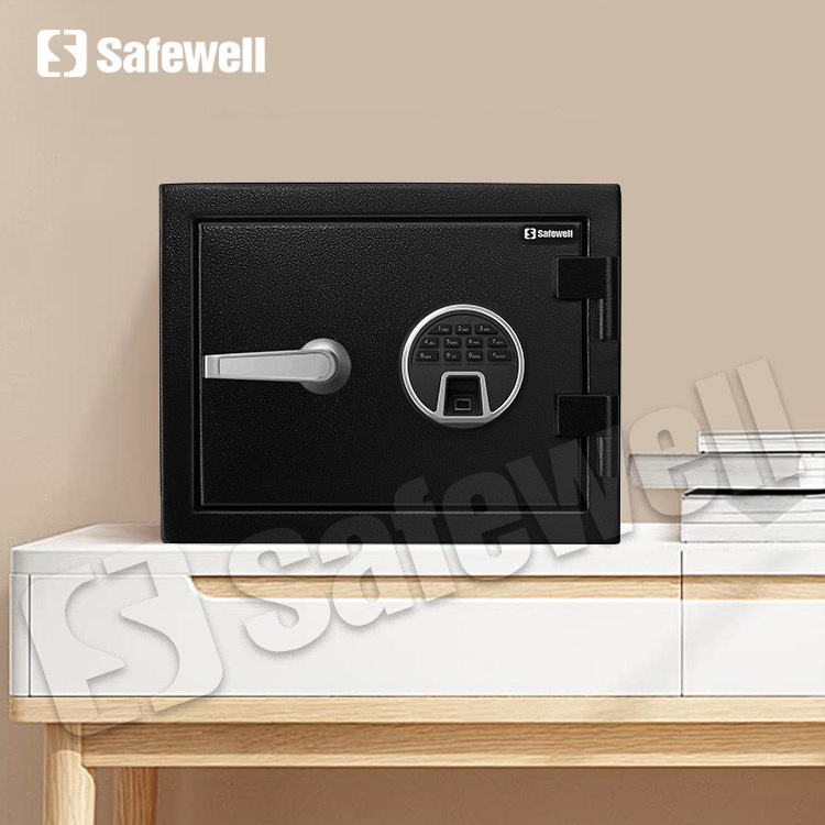 Safewell Luxury Heavy Home Metal Money Burglary Safes Fireproof Ammo Small Fngerprint Safe Box for Homes Fireproof