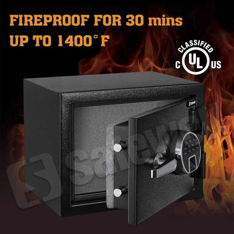 Safewell Luxury Heavy Home Metal Money Burglary Safes Fireproof Ammo Small Fngerprint Safe Box for Homes Fireproof