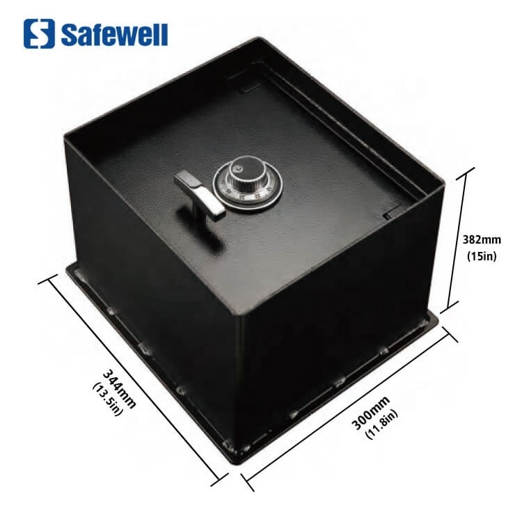 Safewell FS01 Antique Durable Top Open Hidden Mechanical Lock Home Steel Floor Mounted Safe Box