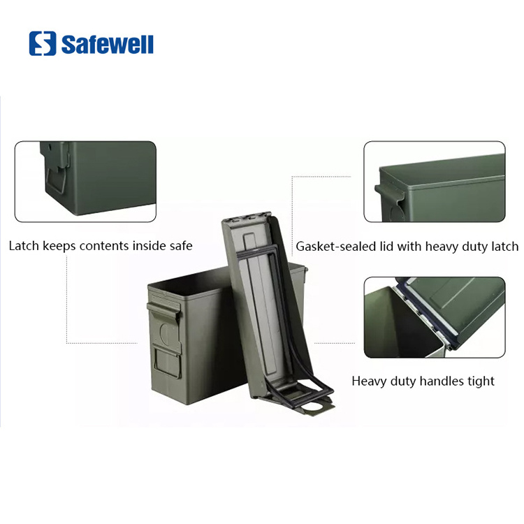 50 cal Ammo Can Safewell ammo box metal box waterproof Metal Tool Box 50 cal ammo can