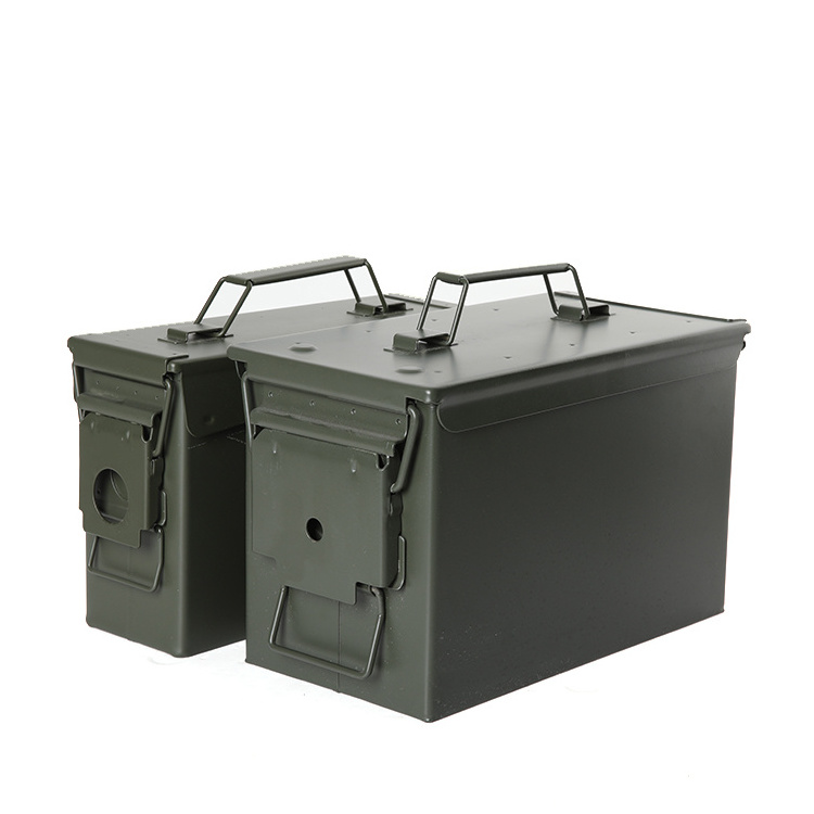 M2A1 Safewell 30 Can Ammo Cal Waterproof Fireproof Storage Boxes Metal 50 Ammo Can For Sales