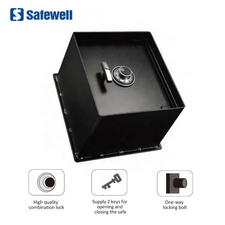 Safewell FS01 Antique Durable Top Open Hidden Mechanical Lock Home Steel Floor Mounted Safe Box