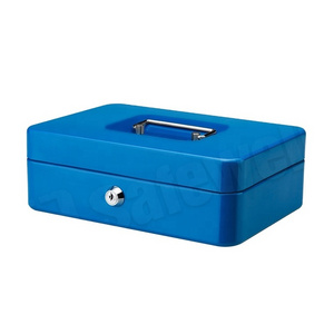 Safewell CB0102K Wedding Safety Metal Small Stainless Steel Money Cash Safe Box with Key Lock