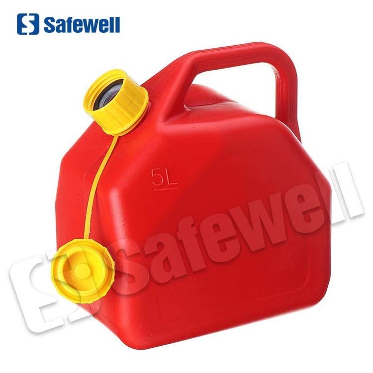 SWJC-14 plastic 10 liter palm oil water pump jerry can fuel can red for sale