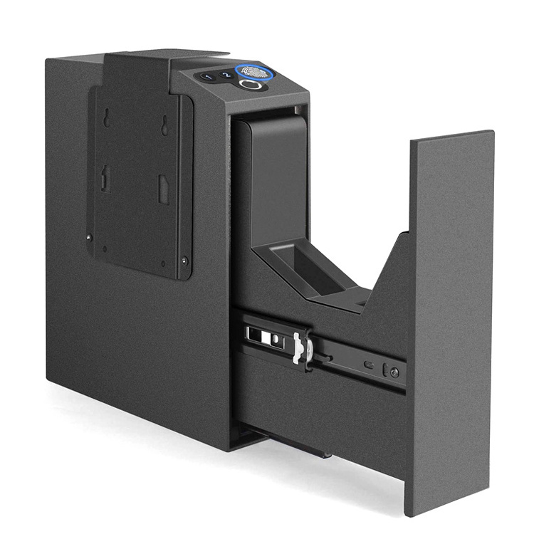 Safewell  Auto Sliding Door Fingerprint Safes for Nightstand, Desk, Bed Side, Truck