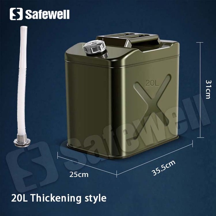 SWJC-09 custom cheap petrol gasoline jerry fuel can machine 20 lts holder for jeep motorbike