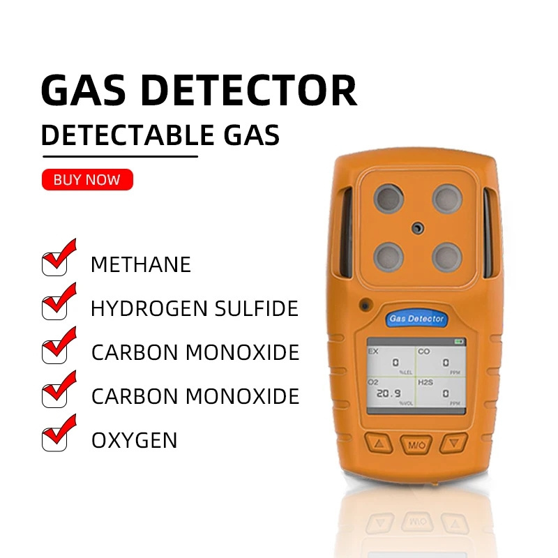 Safewill Wholesale OEM oGas CH4 O2 H2S CO Test Monitor 4 in 1 Portable Multi Gas Analyzers Ammonia Gas Detector for Poultry