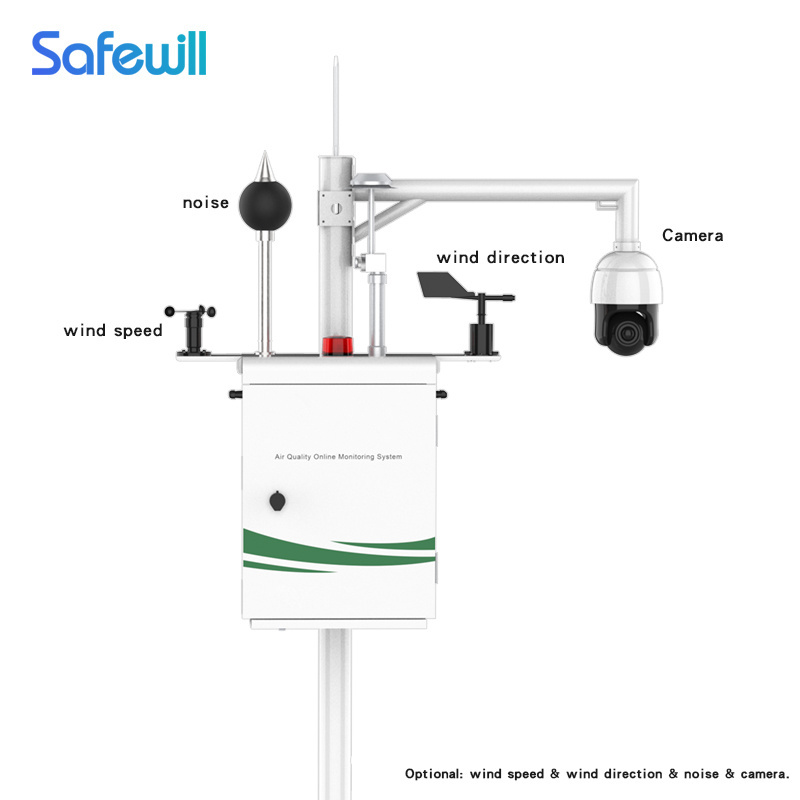 SAFEWILL ES80A-A6 Air Temperature Humidity Wind Speed Continuous Emission Monitoring System for City