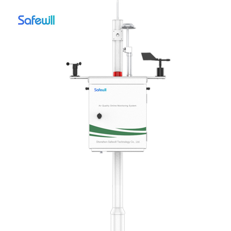 Safewill ES80A-Y8 professional industrial dust measuring device emission environmental monitoring station AQMS System