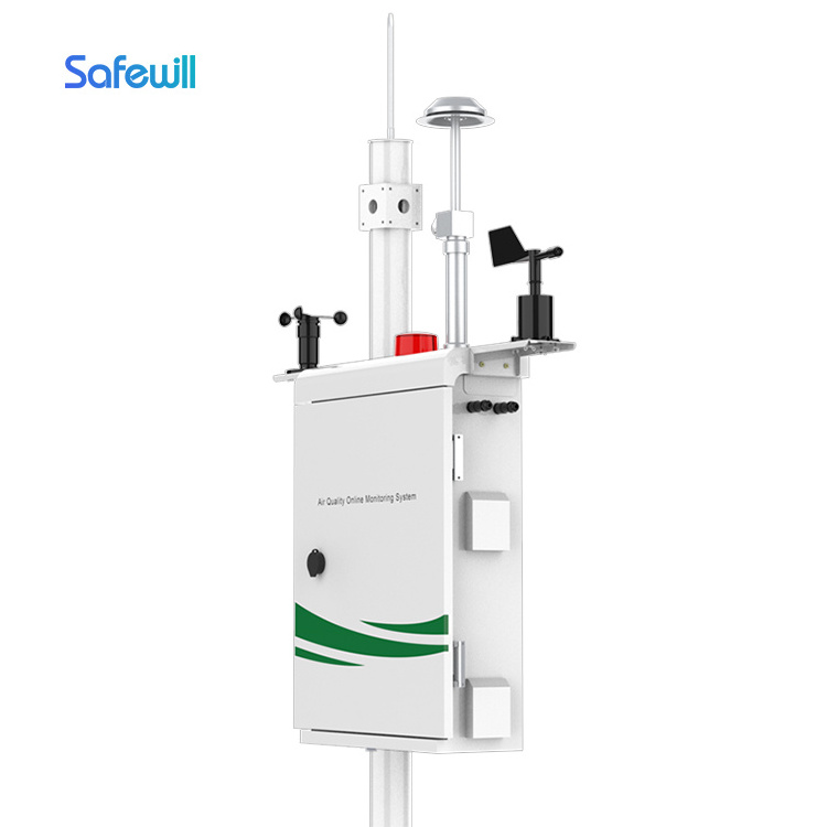 Safewill ES80A-Y8 professional industrial dust measuring device emission environmental monitoring station AQMS System