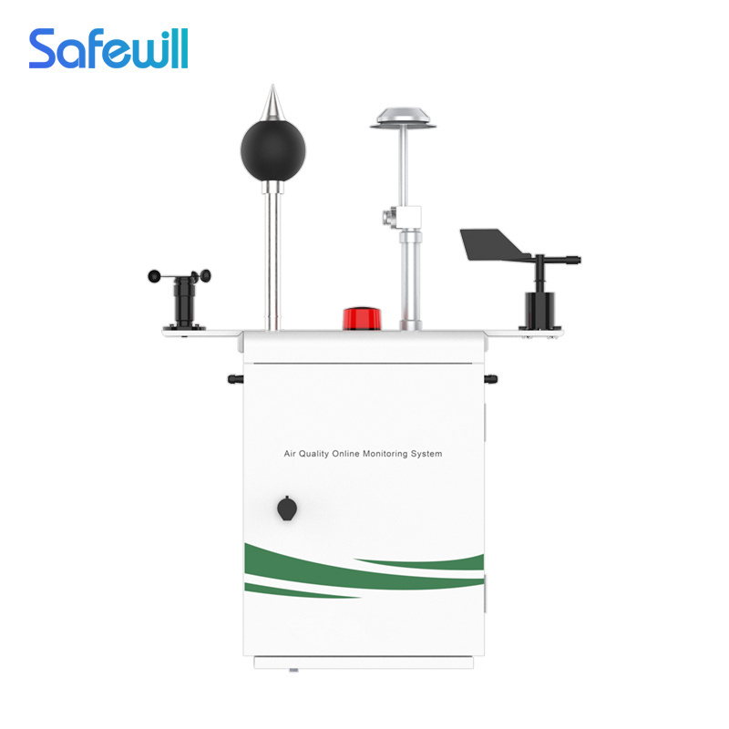 SAFEWILL ES80A-A6  out door air pollution monitor rs485 small co ozone so2 no2 gas ambient air pressure monitoring system