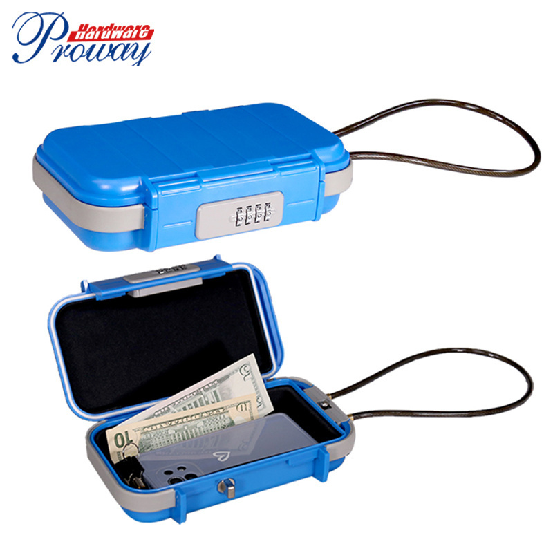 Outdoor Portable Combination Lock Surfing Travel Vault Lock Box Anti Waterproof Case Beach Chair Lock Box Beach Safe Box