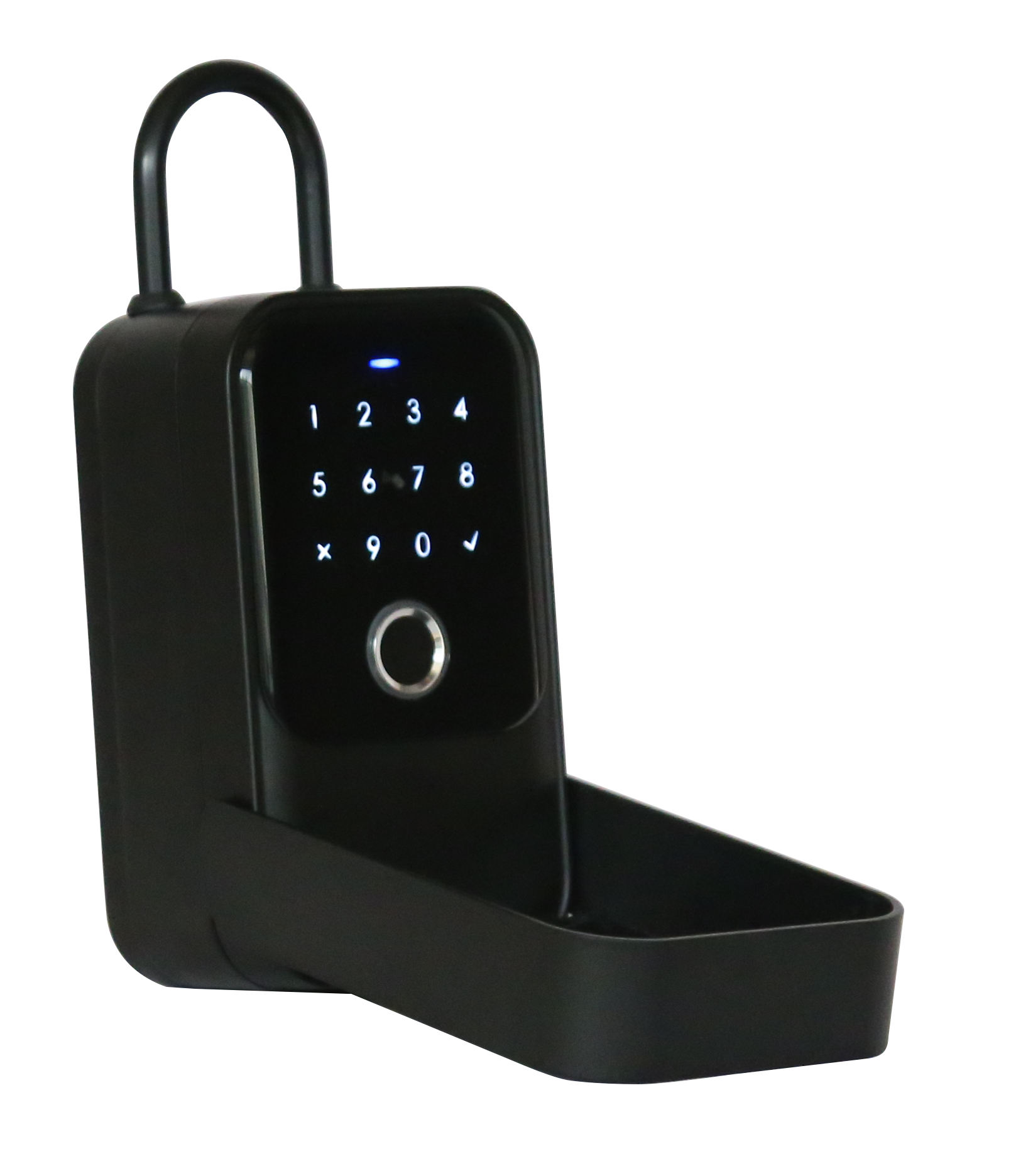 Wall mounted waterproof Key Safe Wireless Network App Password Fingerprint Smart Key Lock Box with keyless entry system