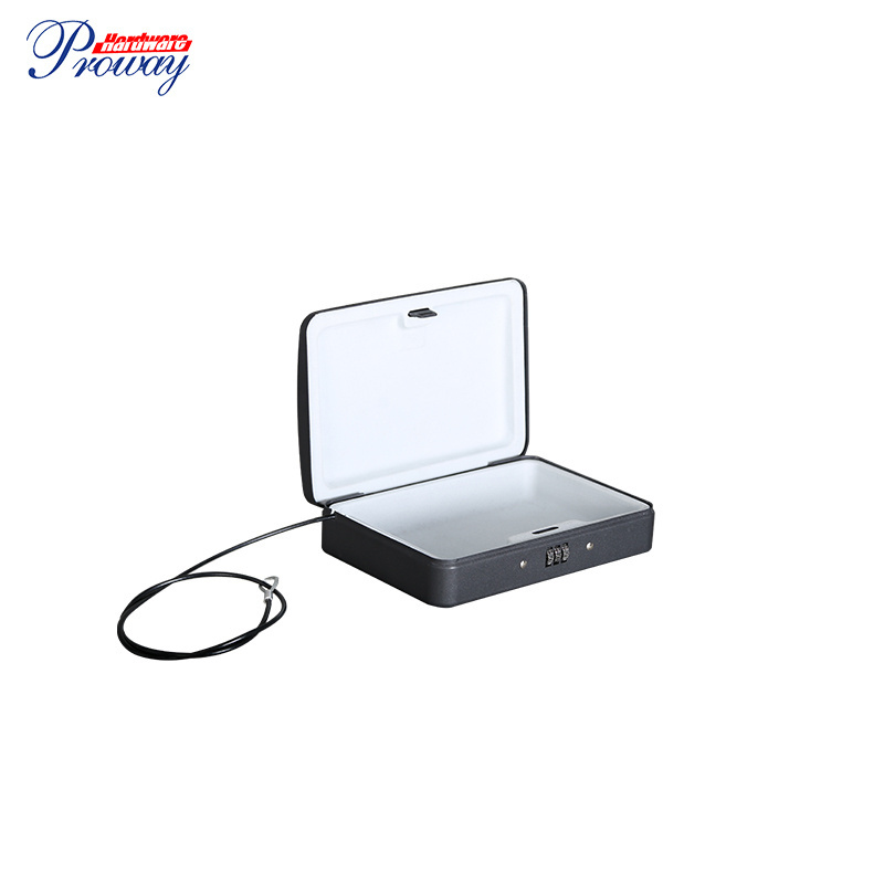 Metal Hidden Car Portable Safe, Hidden Theft Proof Mini Small Security Car Portable Safe Box/